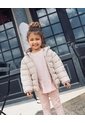 Chaqueta Regular Acolchada Estampado Niña Beige de BABY FRESH