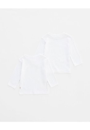Camibuso Algodón X2unds Blanca Bebé Unisex Blanco