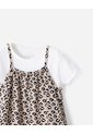 Conjunto Camiseta + Vestido Niña Beige de BABY FRESH