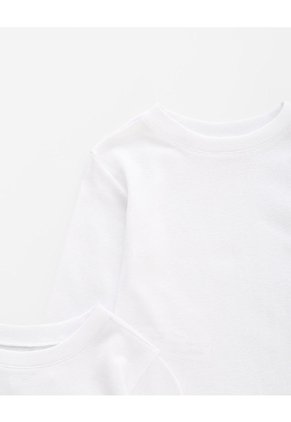 Camibuso Algodón X2unds Blanca Bebé Unisex Blanco