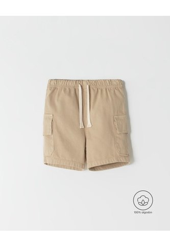 Bermuda Cargo Denim Algodón Beige Niño Beige BABY FRESH