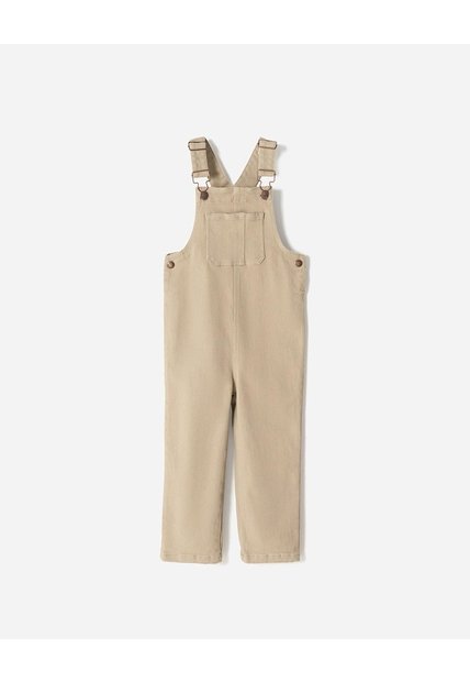 Overol Denim Regular Beige Niño Beige