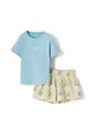 Conjunto Camiseta + Short Algodón Surtido Niña Beige de BABY FRESH
