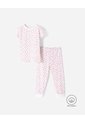 Pijama Camiseta + Pantalón Algodón Estampada Niña Beige de BABY FRESH