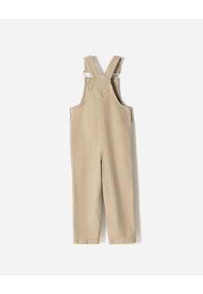 Overol Denim Regular Beige Niño Beige