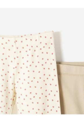 Legging Tiro Medio Rib X2unds Surtido Niña Multicolor