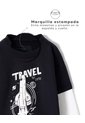 Camibuso Oversize Estampado Niño Negro de BABY FRESH