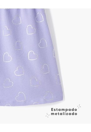 Conjunto Camiseta + Vestido Niña Lila
