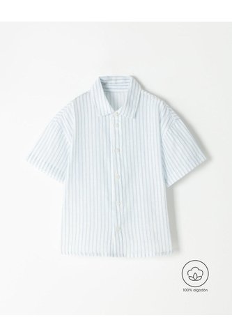 Camisa Manga Corta Regular Algodón Rayas Niño Multicolor BABY FRESH