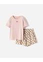 Conjunto Camiseta + Short Niña Beige de BABY FRESH