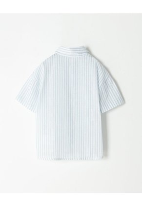 Camisa Manga Corta Regular Algodón Rayas Niño Multicolor
