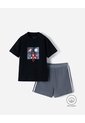 Conjunto Camiseta + Bermuda Algodón Niño Negro de BABY FRESH