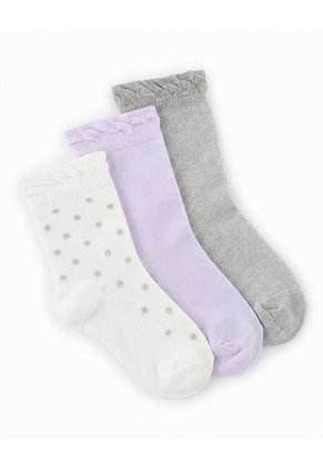 Medias Niña Largas Pack X3 Surtido Multicolor
