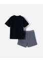 Conjunto Camiseta + Bermuda Algodón Niño Negro de BABY FRESH