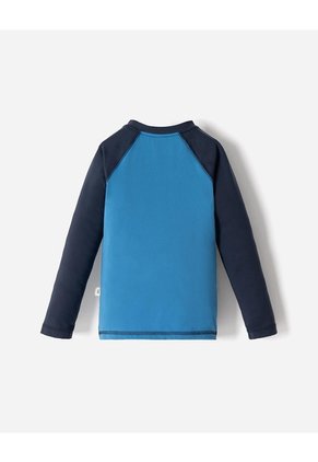 Camibuso Regular Protección UV Estampado Niño Azul