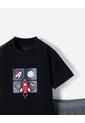 Conjunto Camiseta + Bermuda Algodón Niño Negro de BABY FRESH