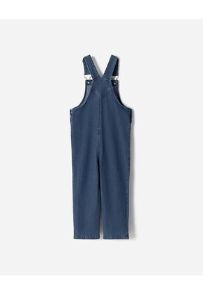Overol Denim Regular índigo Medio Niño Azul Oscuro