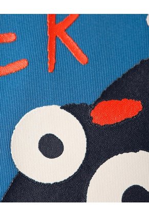 Camibuso Regular Protección UV Estampado Niño Azul