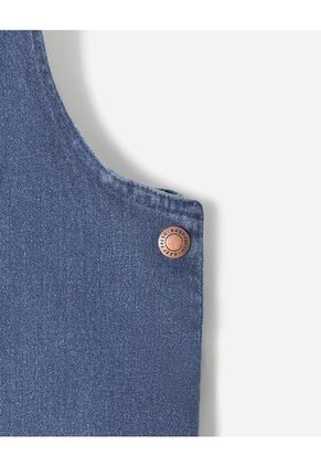 Overol Denim Regular índigo Medio Niño Azul Oscuro