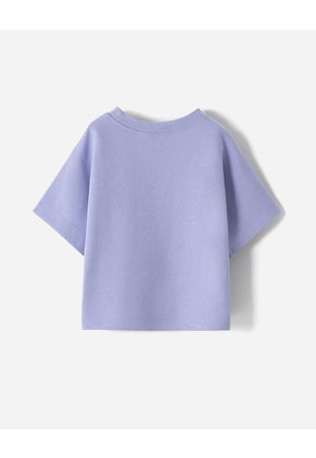 Camiseta Algodón Lavanda Niña Lavanda