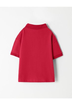 Polo Oversize Roja Niño Rojo