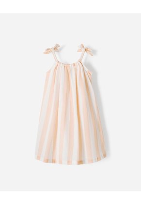 Vestido Midi Rayas Niña Multicolor