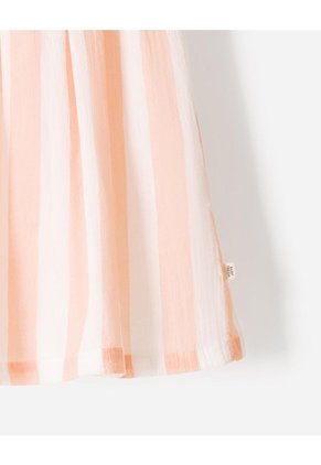 Vestido Midi Rayas Niña Multicolor