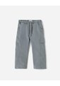 Pantalón Tipo Cargo Drill Gris Niño Gris de BABY FRESH