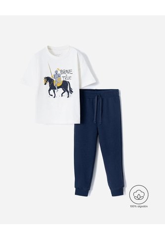 Conjunto Camiseta + Pantalón Algodón Niño Azul BABY FRESH