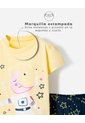 Pijama Camiseta + Pantalón Algodón Niña Amarillo de BABY FRESH