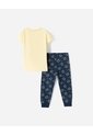 Pijama Camiseta + Pantalón Algodón Niña Amarillo de BABY FRESH