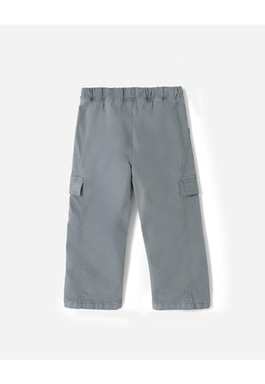 Pantalón Tipo Cargo Drill Gris Niño Gris