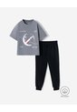 Conjunto Camiseta + Pantalón Algodón Niño Negro de BABY FRESH