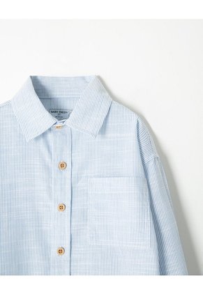 Camisa Manga Larga Regular Rayas Niño Multicolor