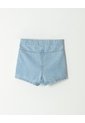 Falda Short Denim Algodón índigo Claro Niña Azul Oscuro de BABY FRESH