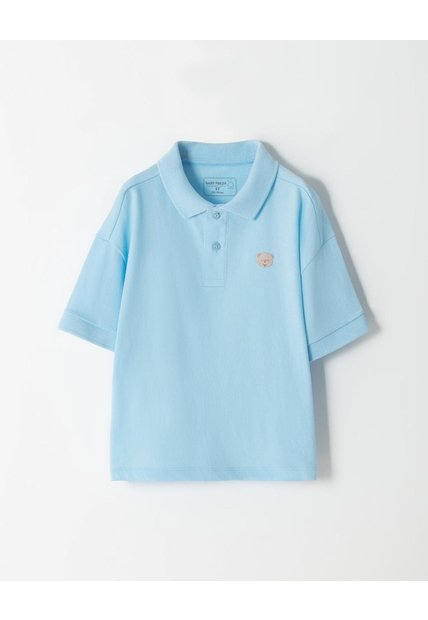 Polo Oversize Azul Niño Azul