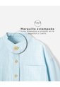 Camisa Manga Larga Algodón Azul Niño Azul de BABY FRESH