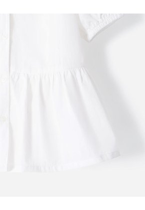 Vestido Midi Regular Blanco Niña Blanco