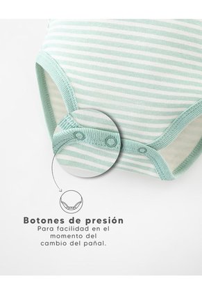 Body Algodón Botón A Presión X3unds Surtido Bebé Unisex Multicolor