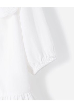 Vestido Midi Regular Blanco Niña Blanco