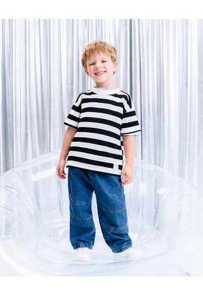 Jean Wide Leg índigo Unisex Azul Oscuro