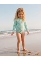 Vestido De Baño Manga Larga Protección UV Estampado Niña Verde de BABY FRESH