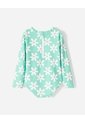 Vestido De Baño Manga Larga Protección UV Estampado Niña Verde de BABY FRESH