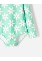 Vestido De Baño Manga Larga Protección UV Estampado Niña Verde de BABY FRESH