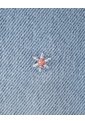 Jean Wide Leg Tiro Medio Algodón Bordado índigo Medio Niña Azul Oscuro de BABY FRESH