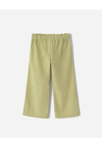 Pantalón Regular Tiro Medio Corduroy Verde Niña Verde BABY FRESH