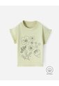 Camiseta Regular Algodón Estampado Bordado Niña Verde de BABY FRESH
