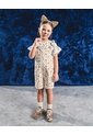 Overol Corto Animal Print Niña Beige de BABY FRESH