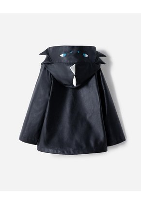 Chaqueta Dragón Negra Niño Negro