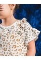 Overol Corto Animal Print Niña Beige de BABY FRESH